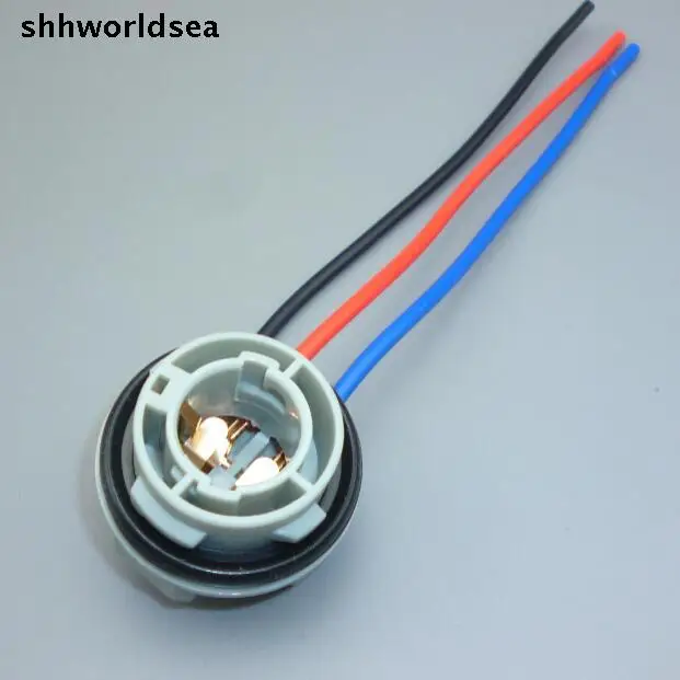 worldgolden 5/10/30/100pcs 1157 Led Bulb Light Lamp Harness Plug Connector wiring Extension Socket