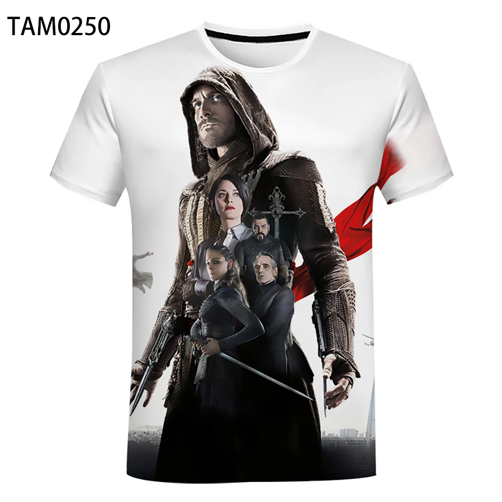 

Assassin's Creed 3D Printing Movie Theme Casual Men's And Women's Summer Short-Sleeved T-Shirts Creative Fashion Street Style