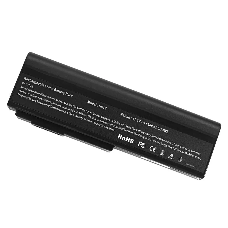 6600mAh Аккумулятор для ноутбука Asus G51J G51JX G51V G51VX M50 M50Q M50S M50SA M50SR M50SV M50V M50VC M50VM M50VN M60