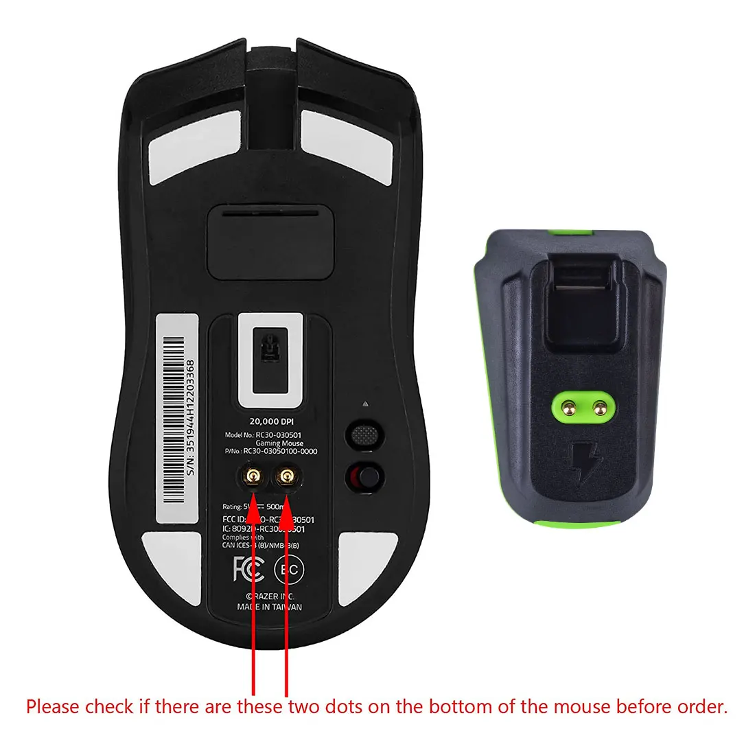 Беспроводная мышь магнитная док-станция зарядная Chroma с функцией зарядки