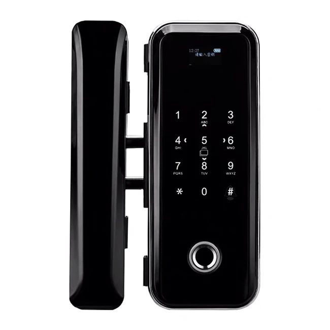 

Electronic smart password wifi hidden digital internal glass door lock sliding
