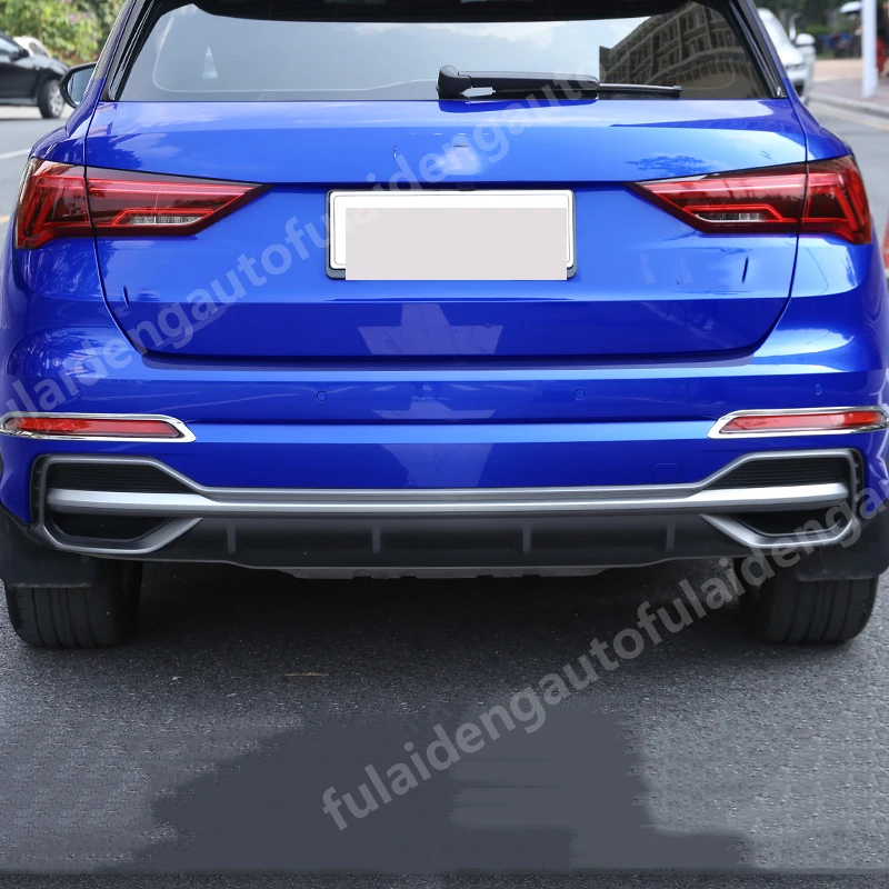 Для Audi Q3(F3) углеродное волокно ABS хром задняя противотуманная осветительная лампа крышка отделка 2 шт