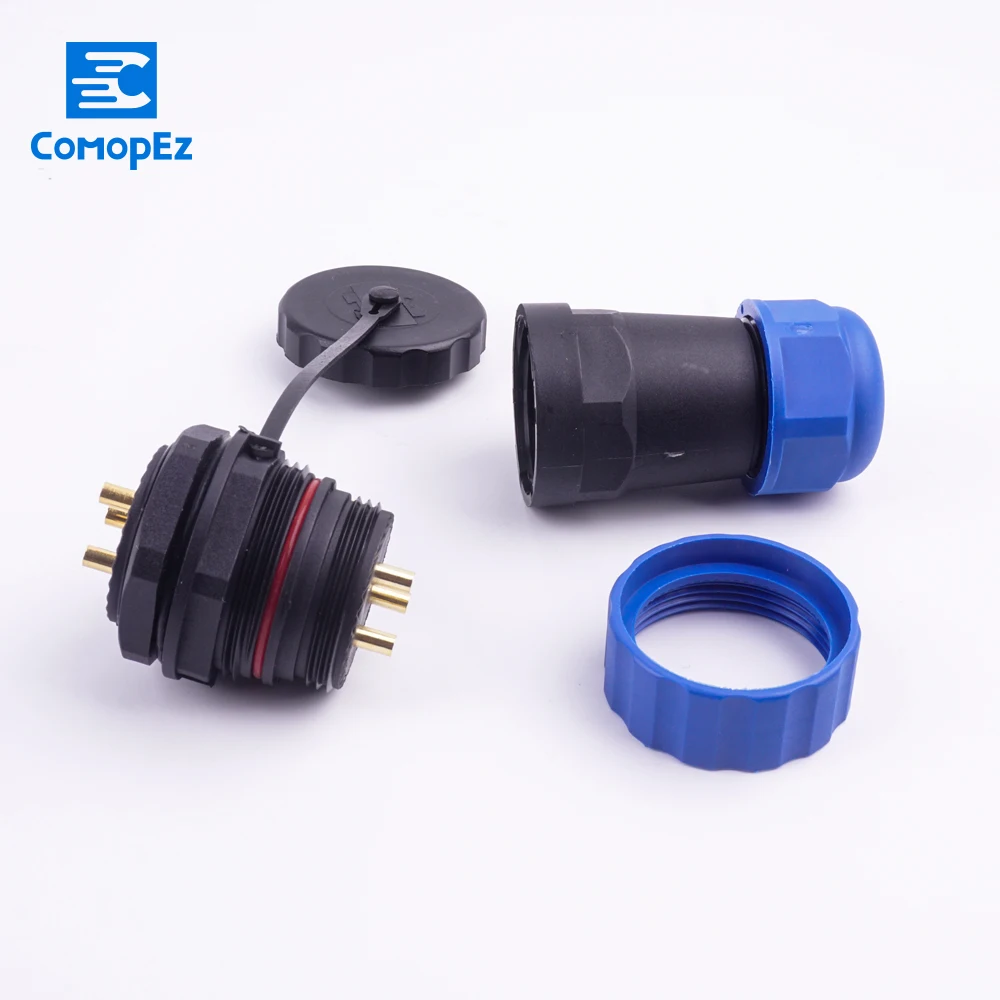 Водонепроницаемый кабельный разъем SP28 типа IP68 прямой штекер и гнездо 3 5 7 9 12 16 19 24