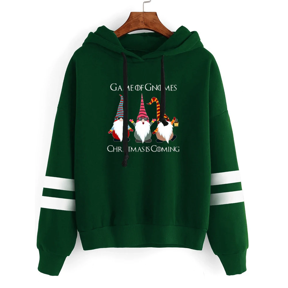 

Funny Game of Gnomes Hoodies Women Harajuku Christmas Is Coming Snow Sweatshirt Gothic Woman Print Casual Hoodie 2020 New