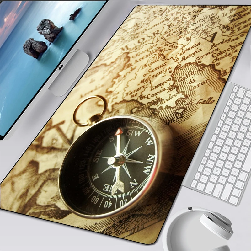 

Gaming Computer Mouse Pad Large World Map Mouse Mat Big Desk Mat Non-Slip Rubber Base Mousepad for Laptop PC Game Waterproof mat