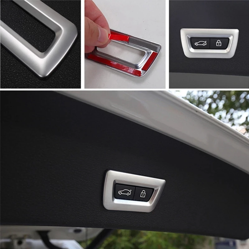 Хромированная накладка на заднюю дверь декоративная наклейка для BMW X1 f48 X3 f25 X4 f26 X5