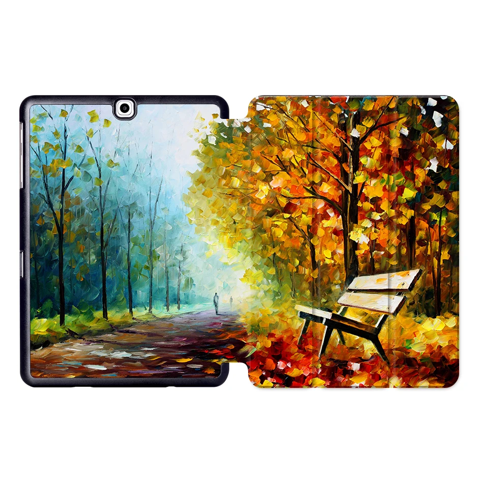 SS12 MTT чехол для планшета с масляным рисунком для samsung Galaxy S2 9,7 ''SM-T810 T813 T815 T819 складной магнитный защитный чехол из искусственной кожи с подставкой - Цвет: SS12