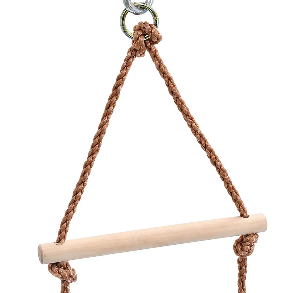 5 Wooden Rungs PE Rope Ladder Children Climbing Toy Kids Sport Swing Safe Fitness Toys Equipment Indoor Outdoor Garden Ma14 | Спорт и