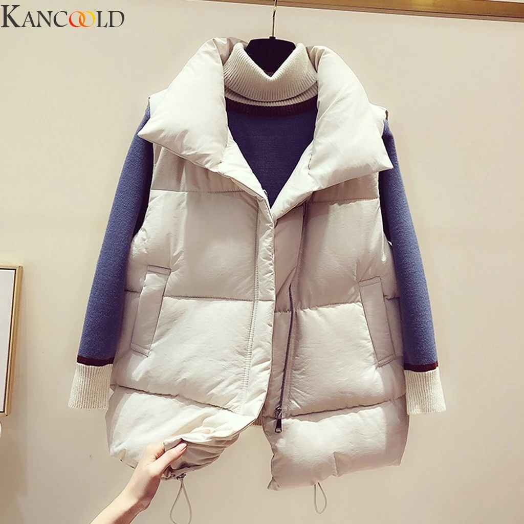 KANCOOLD новинка Модный женский жилет пальто на осень и зиму теплый толстый короткий