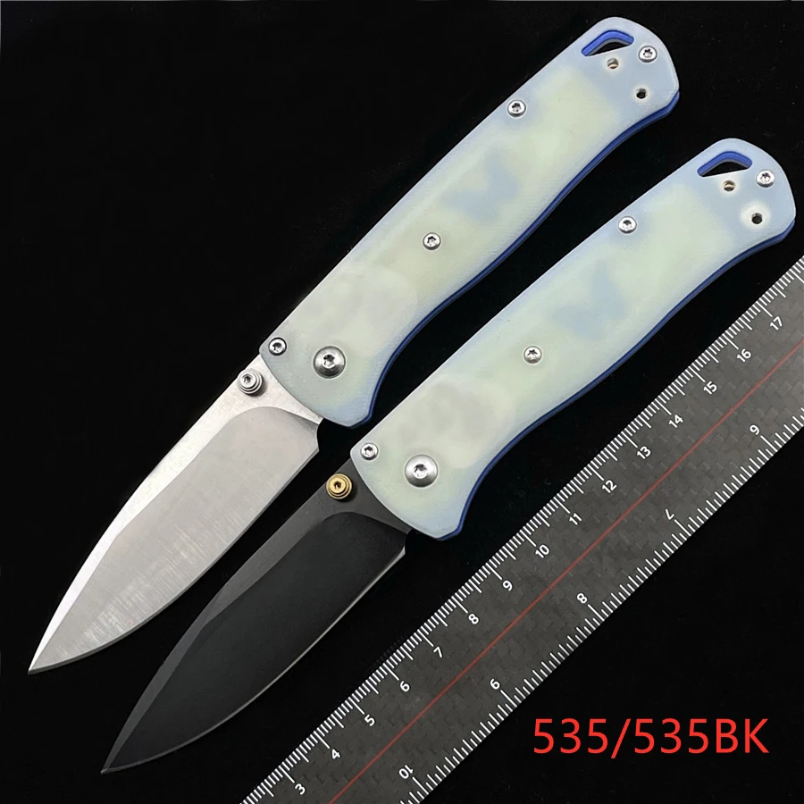 

OIMG BM535 535BK AXIS Bugout Folding Knife S30V 20CV G10 handle Outdoor Camping Hunting Pocket EDC Kitchen Tool Pocket KniveS