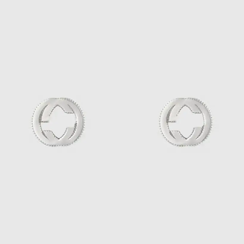 

1-1 of personality of the contracted goods double letters sterling silver earrings