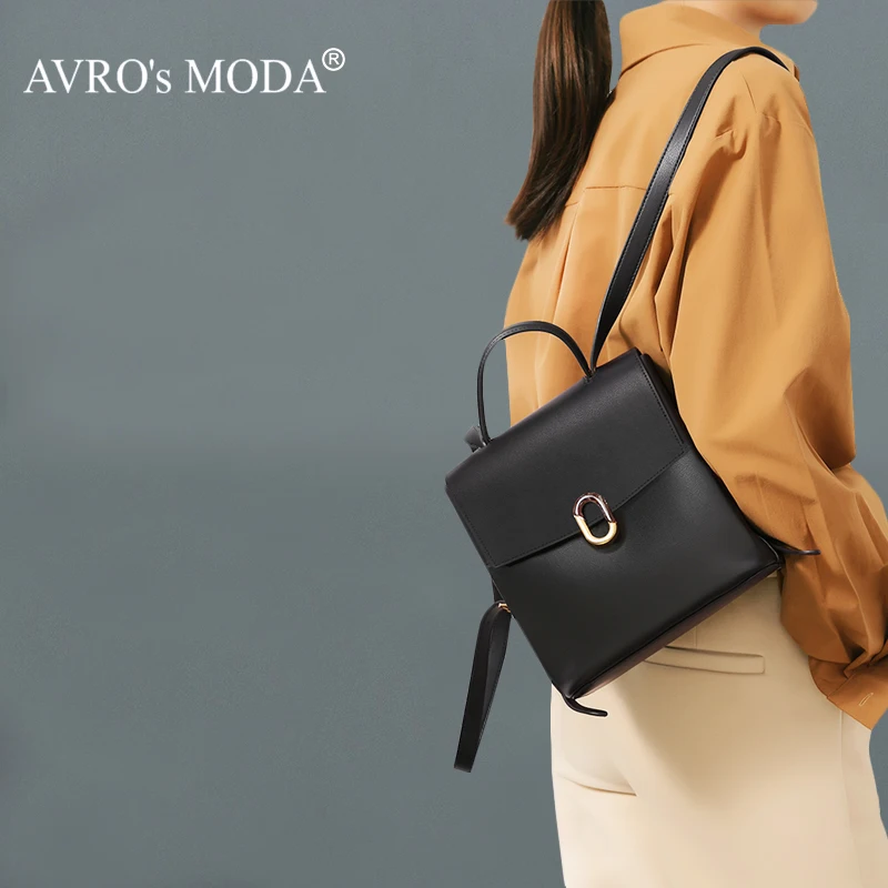 AVRO's MODA Fashion Casual Backpack Genuine Leather Shoulder Bags For Women New Designer Luxury Ladies Teenager Girls Backpacks