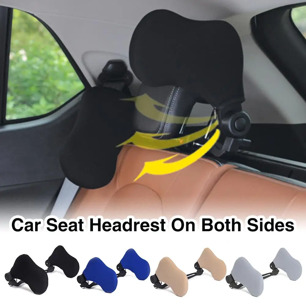 

Car Seat Headrest Neck Sleep Cushion Side Nylon Retractable Side Headrest With Elastic For Children And Adults