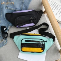 canvas fanny pack outdoor sports waist bag women phone pouch crossbody packs outdoor shopping accessaries supplies