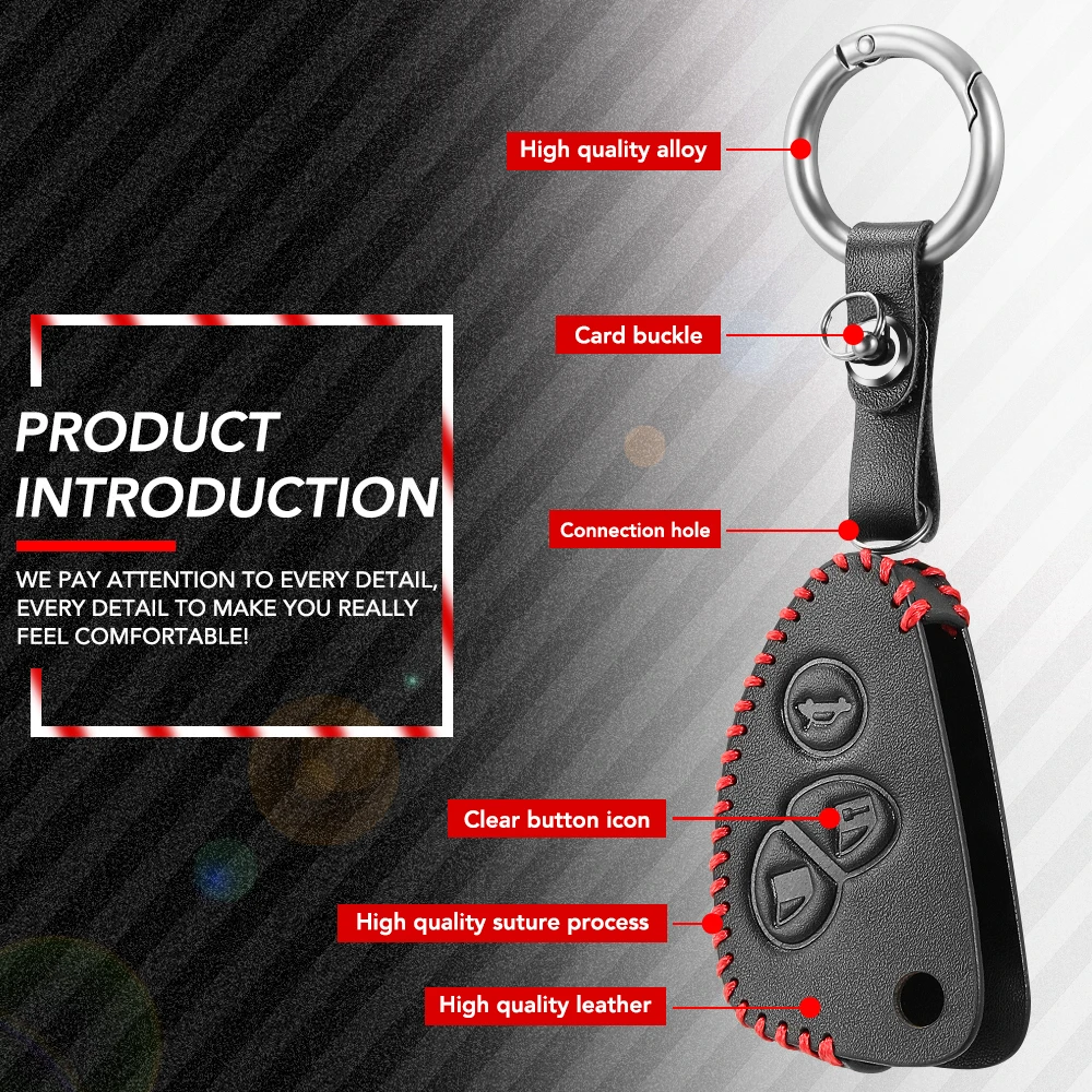 Чехол для автомобильного ключа из натуральной кожи чехол-брелок Alfa Romeo 147 156 166 GT JTD