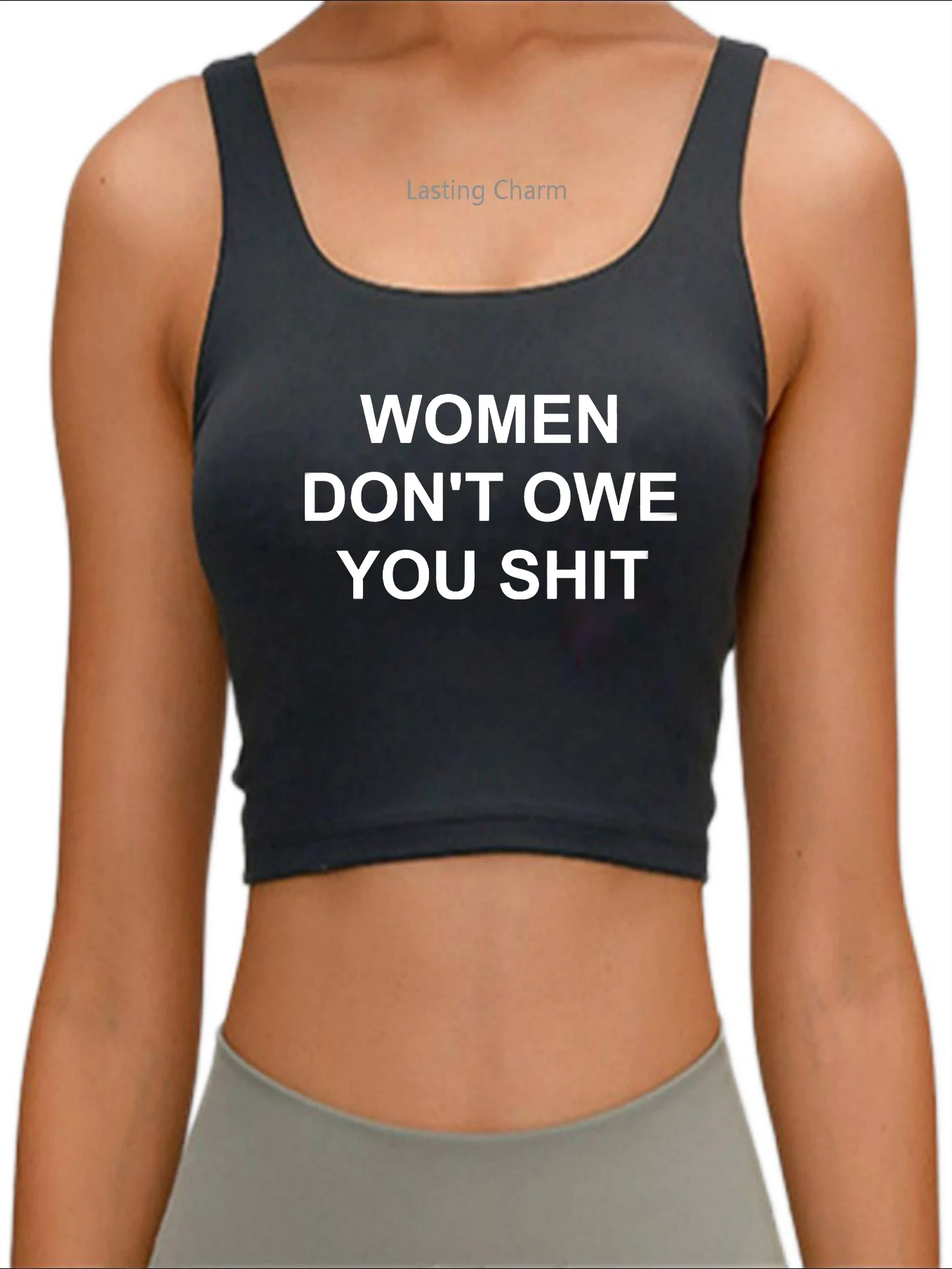 

Женский укороченный топ с надписью Don't Must You shit, женский облегающий спортивный топ