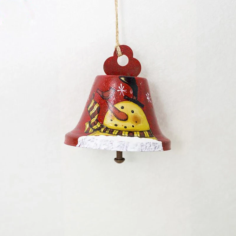 Рождественские украшения Санта Клаус колокольчики кованого железа окрашенная