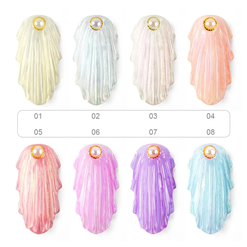 Перламутровый лак для ногтей УФ-гель жемчужный цветной гель 8 мл эмаль цвет