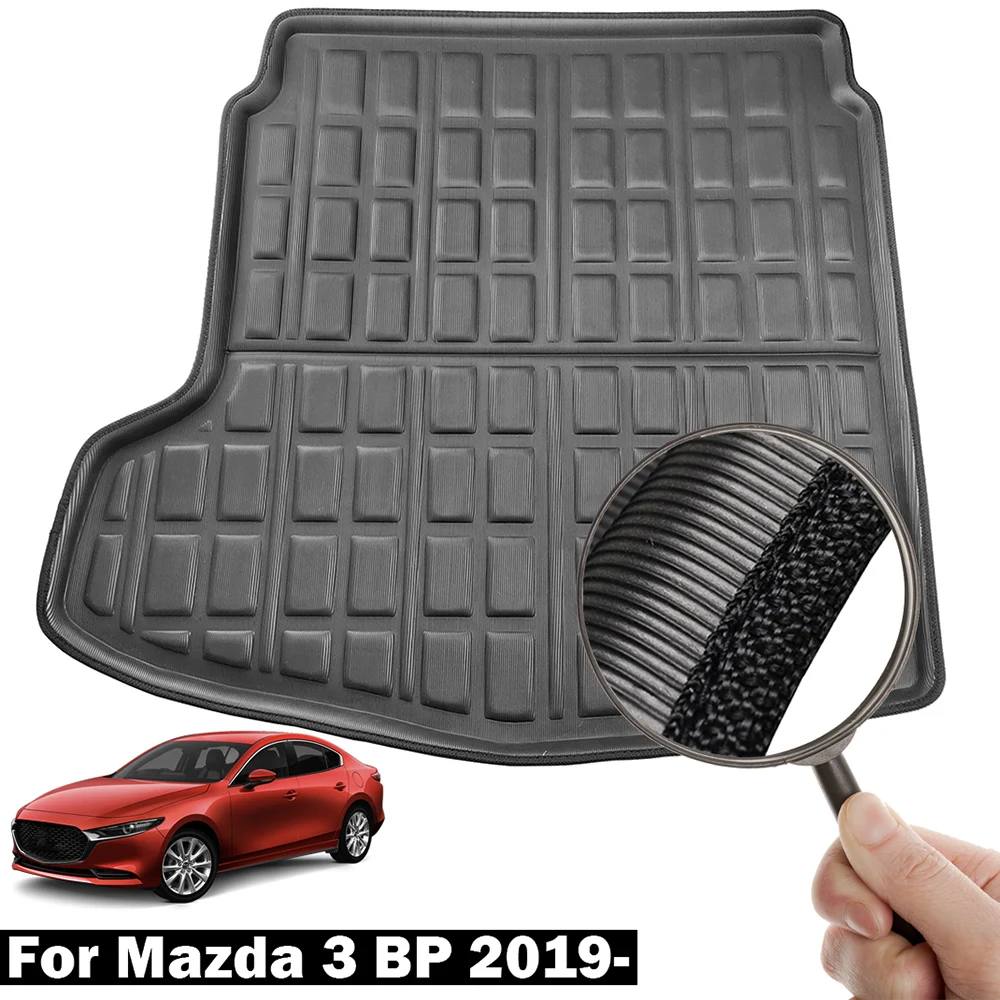 Для Mazda 3 BP Sedan Saloon 2019 2020 Cargo Boot Liner Tray задний багажник напольный коврик