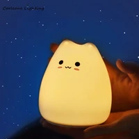 children led night lights cute usb cat night lamps for baby chilrens bedroom touch sensor desk light cartoon silica gel lamps
