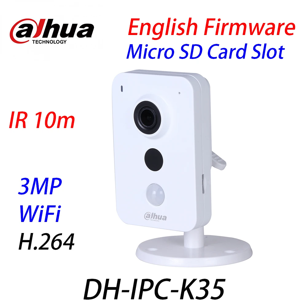 Серия Dahua 3 Мп K Wi Fi H.264 IR 10 м слот карты Micro SD английская прошивка сетевая камера с