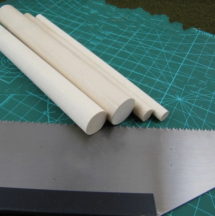 5 шт. DIY ручной работы Песочная пластина Материал модели здания Белая береза, дерево цилиндрическая бревенчатая палочка круглый стержень цвет