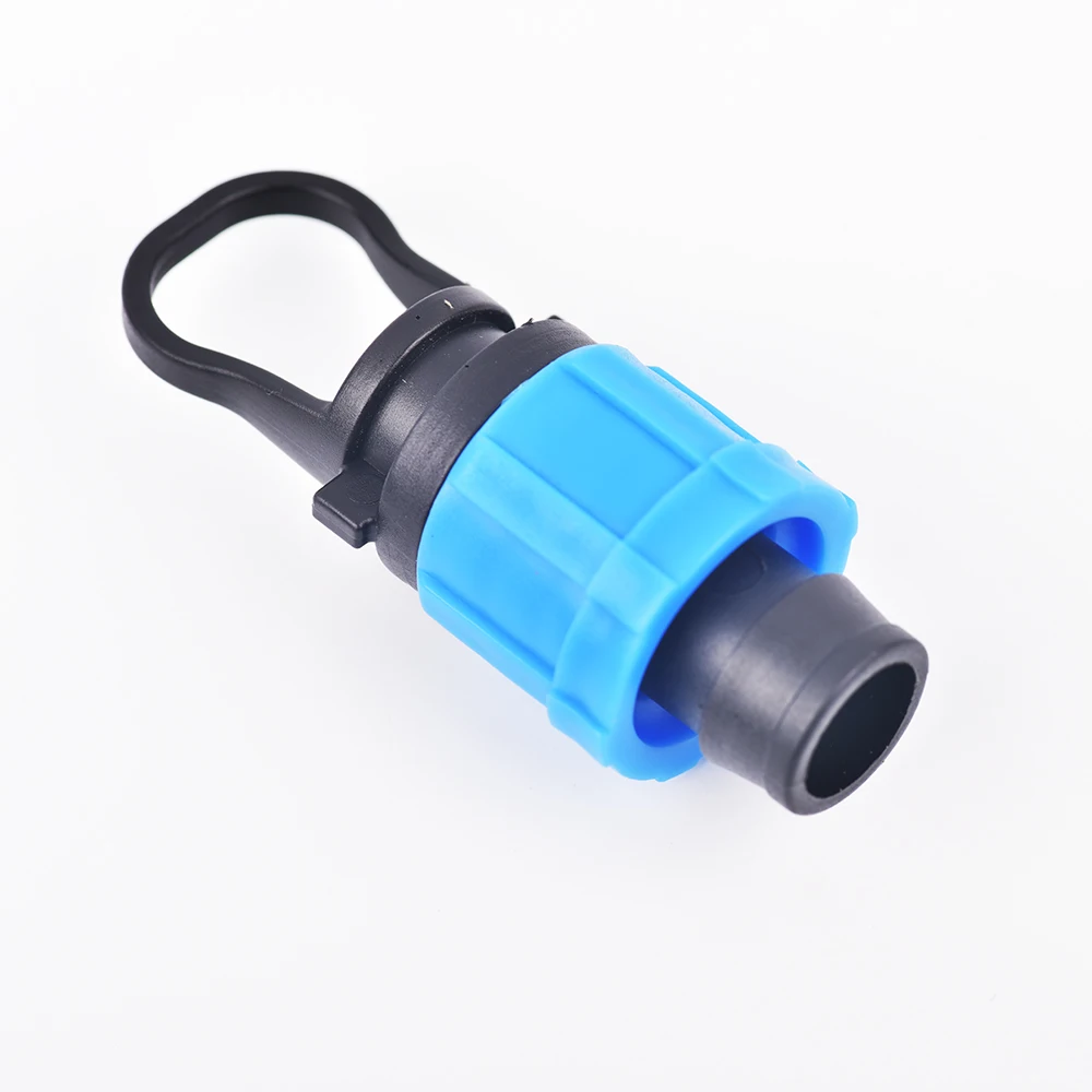6Pcs Drip Irrigation Tubing End Cap Plug 1/2 Inch Universal End Cap Fitting With 16-17mm Drip Tape Tubing Sprinkler System images - 6
