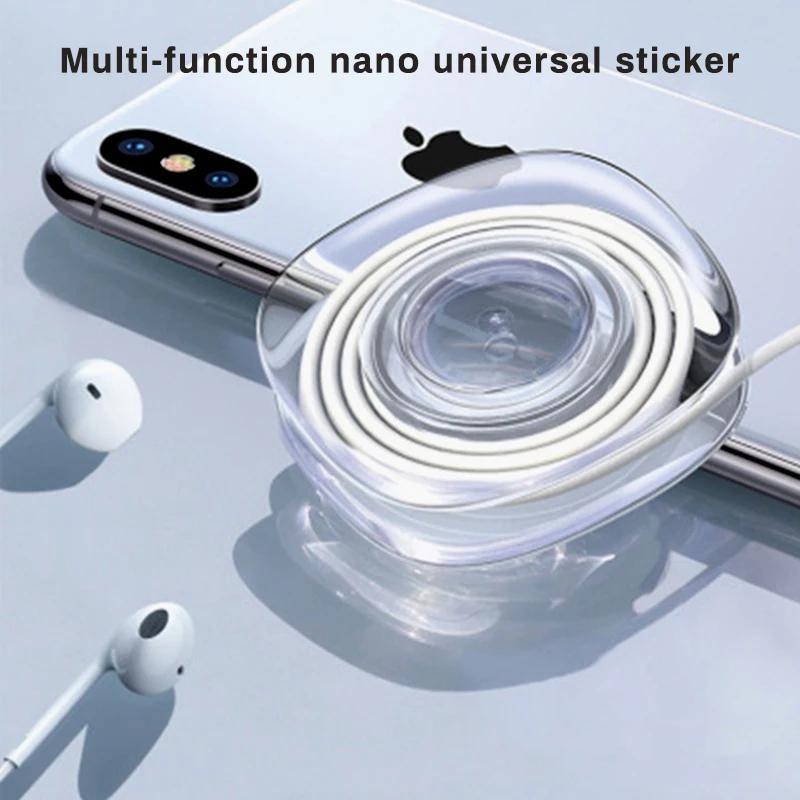 Car Phone Holder Universal Magic Stickers No Casual Paste Rubber Pad Wall Gel for Kitchen | Мобильные телефоны и