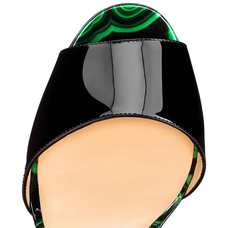 

Luxury Sandals Sexy Platform Clear Women Leather Ladies High Heels 8 10 12cm Red Bottom Mules Wedding Party Shoes Pumps 35-44