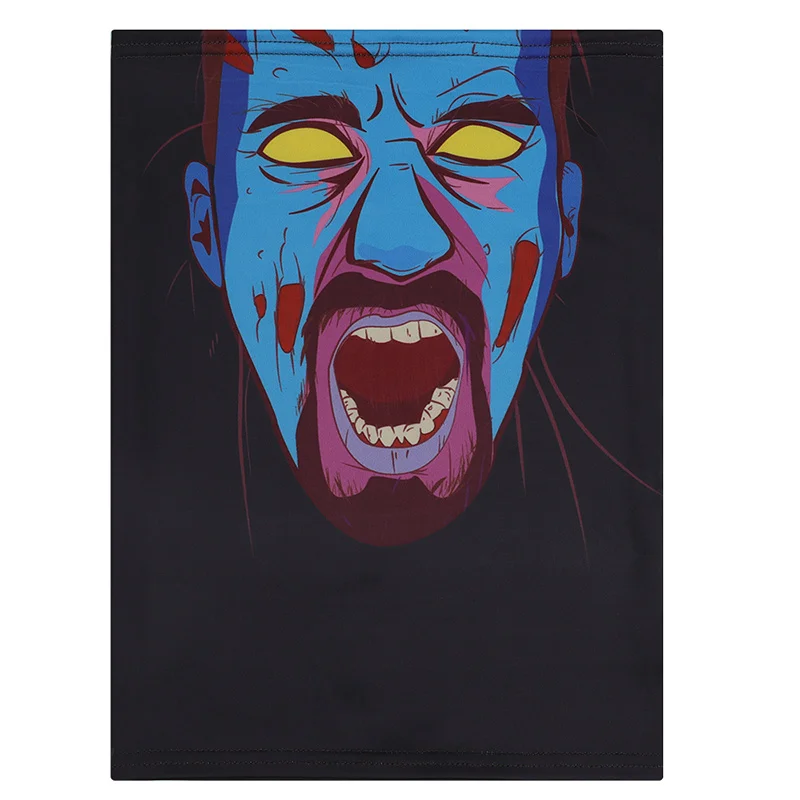 Зимняя велосипедная маска с 3D комиксами теплый шарф уличная Ветрозащитная на