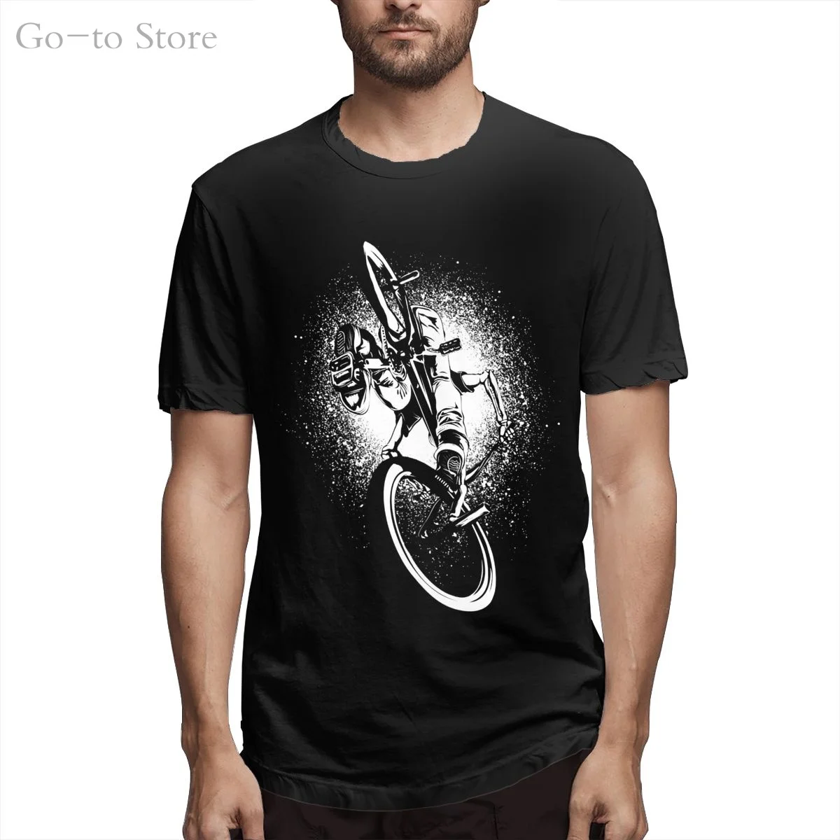 

Well Chosen Hip Hop Mens BMX Bicycler Cool And Funny Short Sleeved Casual Fashion Cotton T-shirt Tee Shirts