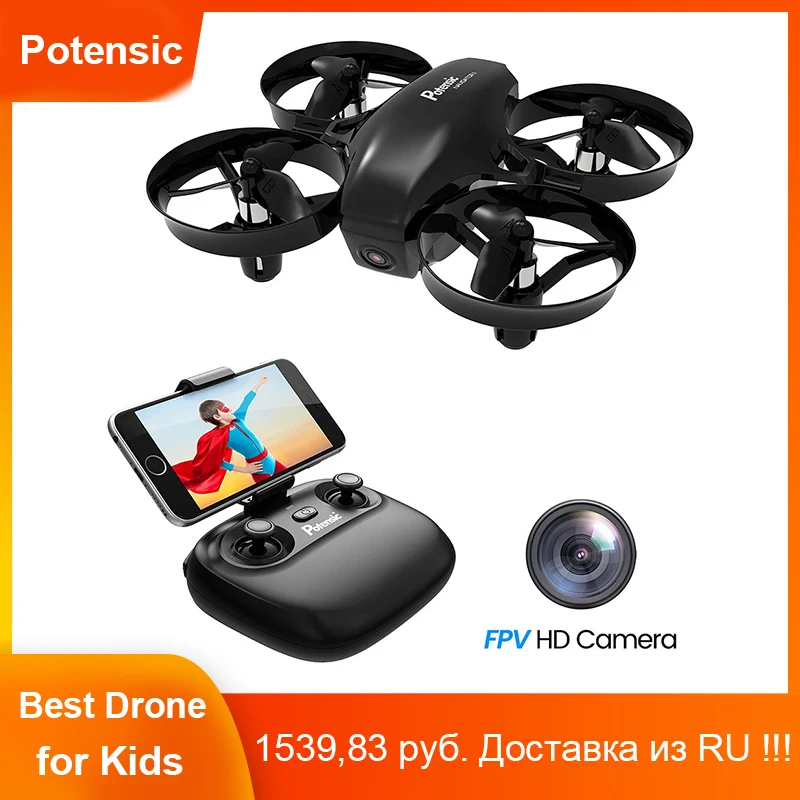 Potensic Mini Drone With Camera WiFi FPV Headless Mode 2.4G RC Quadcopter Remote Control Toys For Kids and Beginners Easy to Fly
