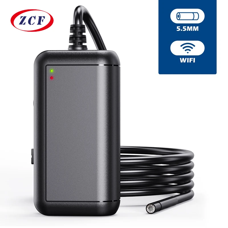 Эндоскопическая камера F220 5 мм Wi Fi HD 1080p 2.0mp IP67 водонепроницаемая USB для Android