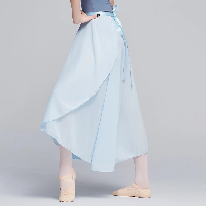 Adults Ballet Skirts Women Long Chiffon Dance Skirts Lyrical Soft