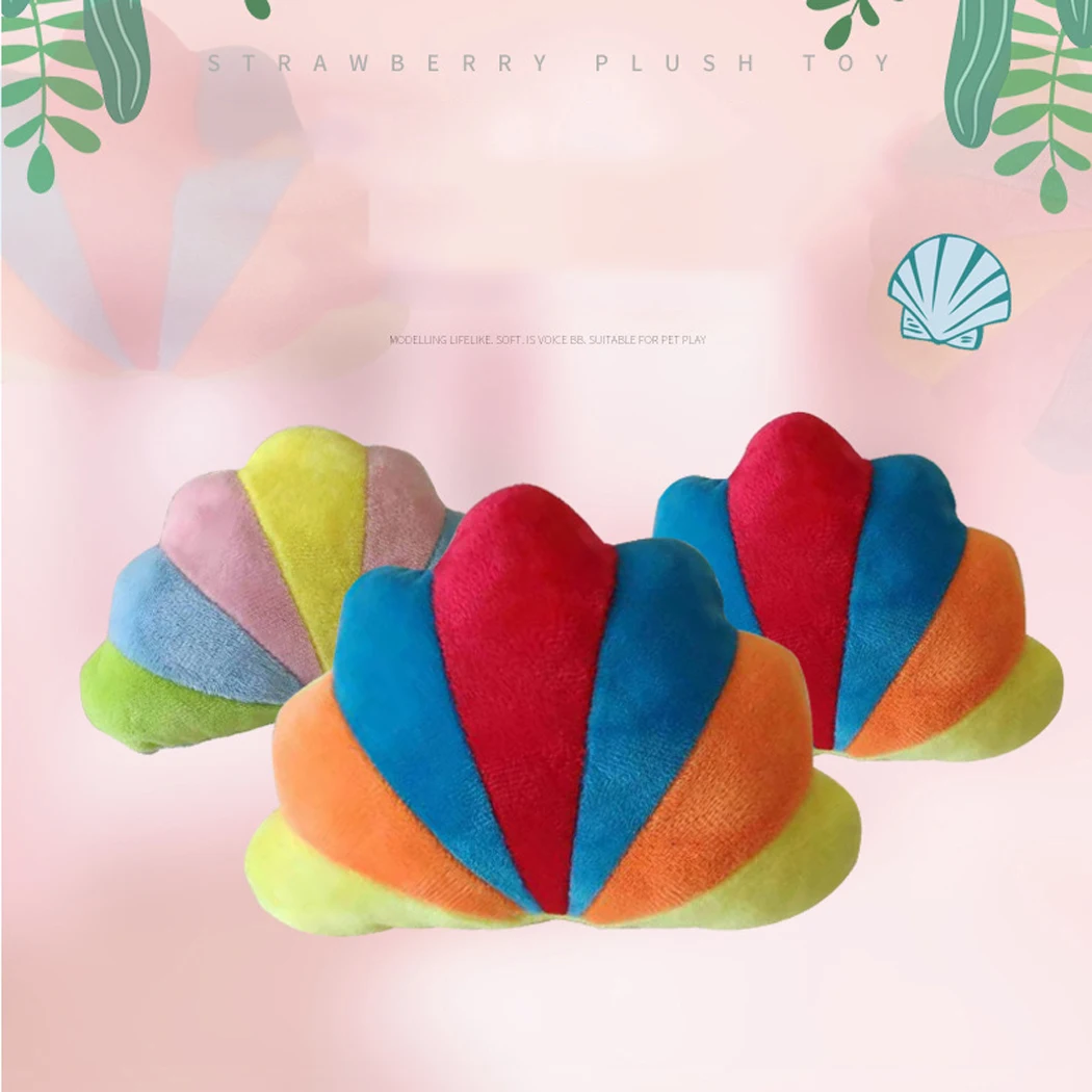

Plush Toy Dog Chew Squeaky Dog Toys Squeaky Dog Toy Creative Shell Design Dog Chew Toy Puppy Interactive Toys