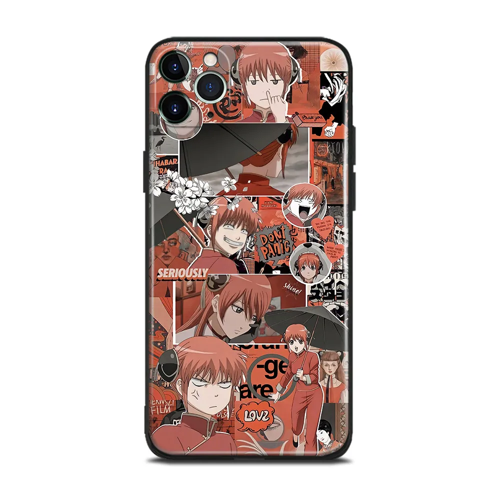 Gintama Kagura Anime Glass Soft Silicone Phone Case FOR IPhone SE 6s 7 8 Plus X XR XS 11 12 Mini Pro Max Sumsung Cover Shell images - 6
