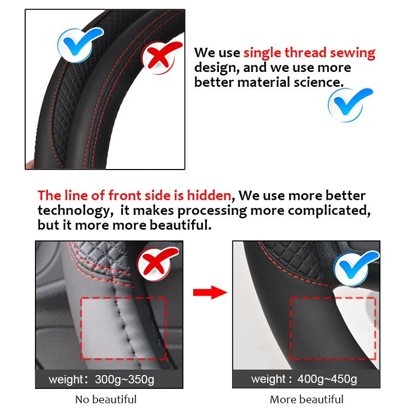100% DERMAY Brand Leather Car Steering Wheel Cover Anti-Slip for Changan CS95 CS85 CS75 CS55 CS35 CS15 EADO Auto Accessories | Автомобили