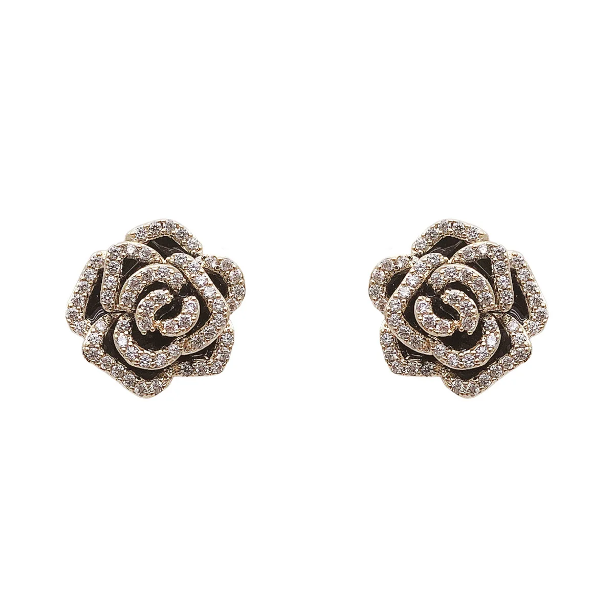 2020 Новинка Zeojrlly женские классические серьги корейской розы с кристаллами родиевого покрытия простые маленькие украшения.