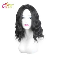 short curly wig black synthetic wigs for black women hair natutal black wig without bangs