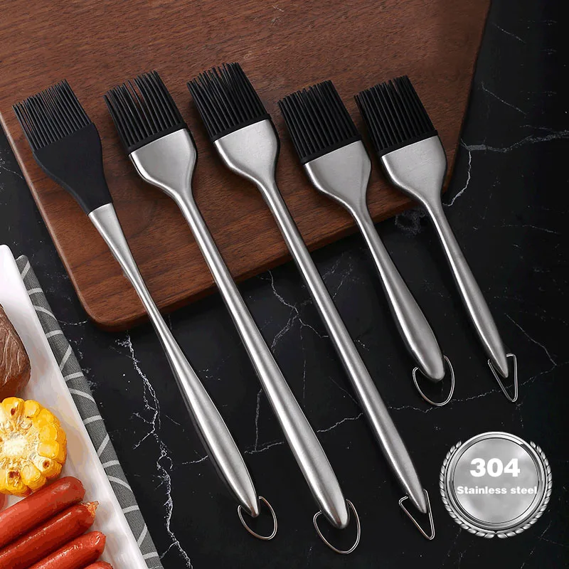 

Silicone Bread Baking Basting Brush Cake Barbecue Oil Cream Brushes Kitchen Cooking Pastry BBQ Grill Brush Heat Resisting Tools