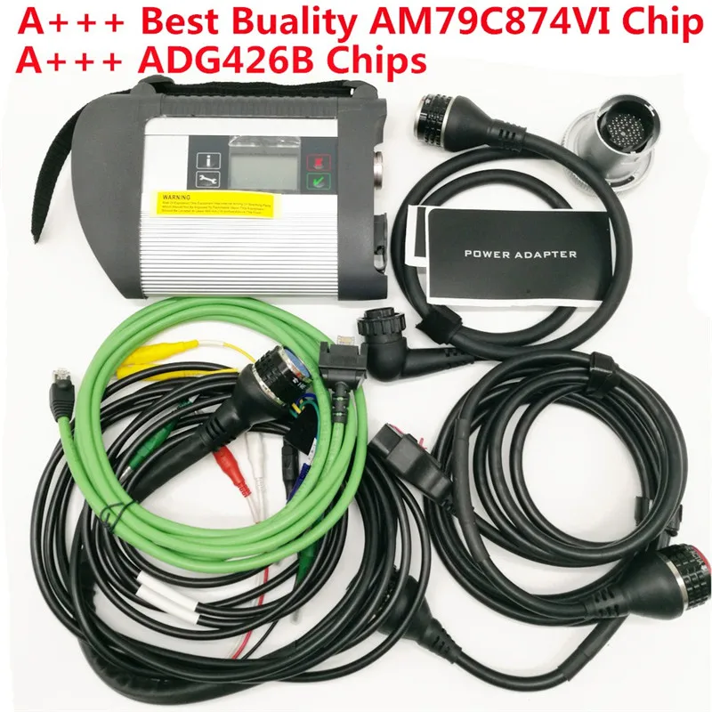 A+++ лучшее качество AM79C874VI чип MB STAR C4 MB SD Подключение Компактный 4 диагностический инструмент с функцией Wi-Fi с чипом ADG426B