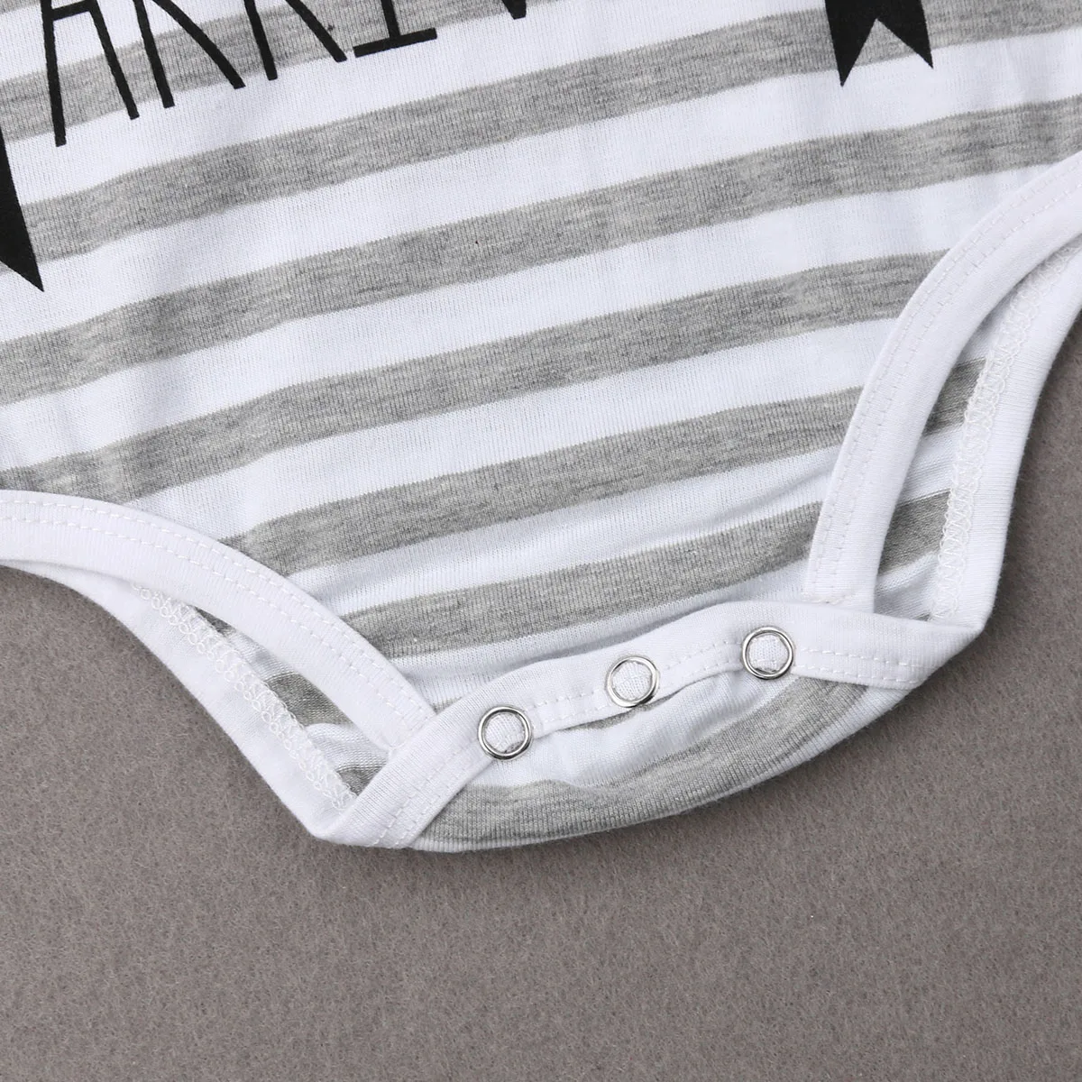 

Toddler Kids Boys Gentleman Romper, Summer Short Sleeve Letter Printed Stripe Triangle Jumpsuit