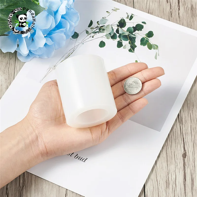 Pandahall 2 шт. DIY силиконовые формы литья смолы формы для эпоксидной смолы ювелирных изделий Изготовление DIY инструменты Белый 2 размера