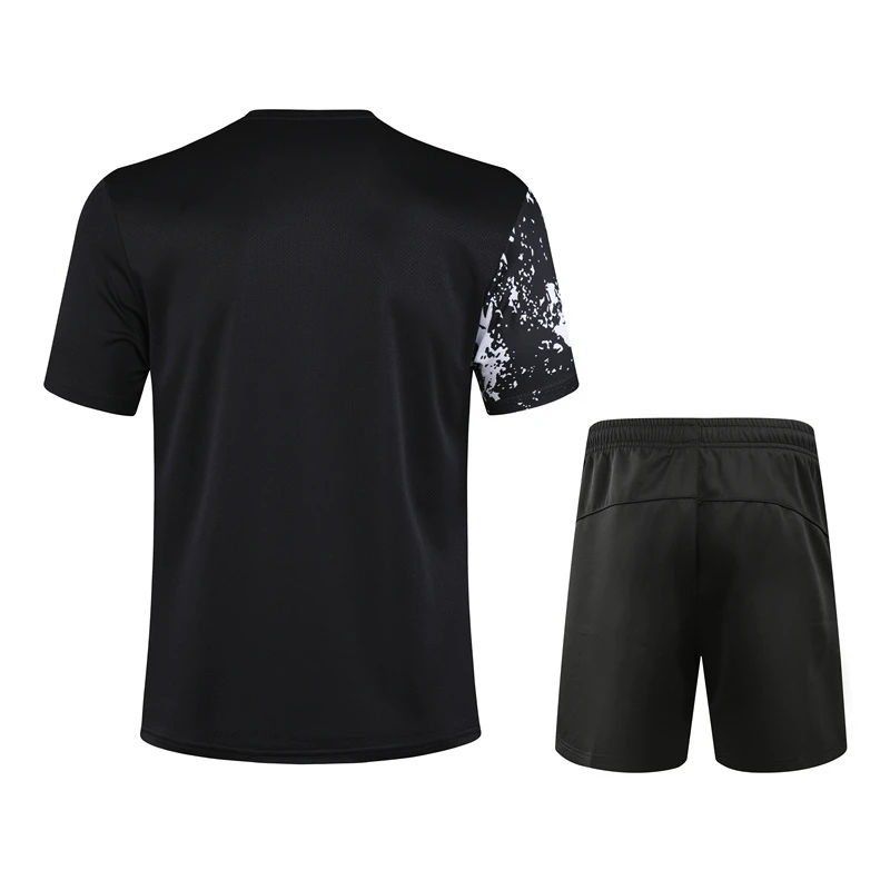 Новинка 2020 костюм для бадминтона мужские и женские шорты с коротким рукавом