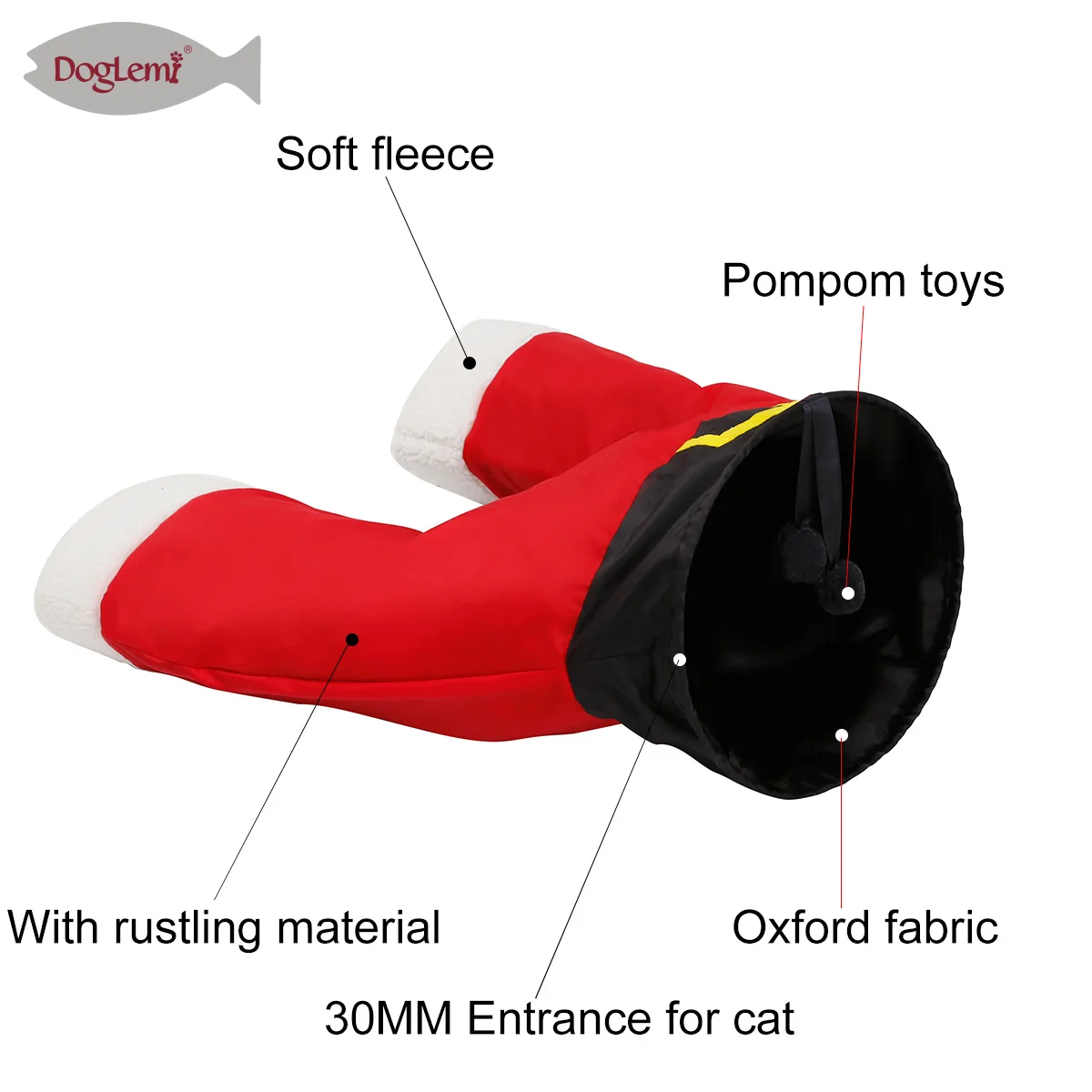 Рождественские игрушки для домашних животных штаны Санта-Клауса складные кошек