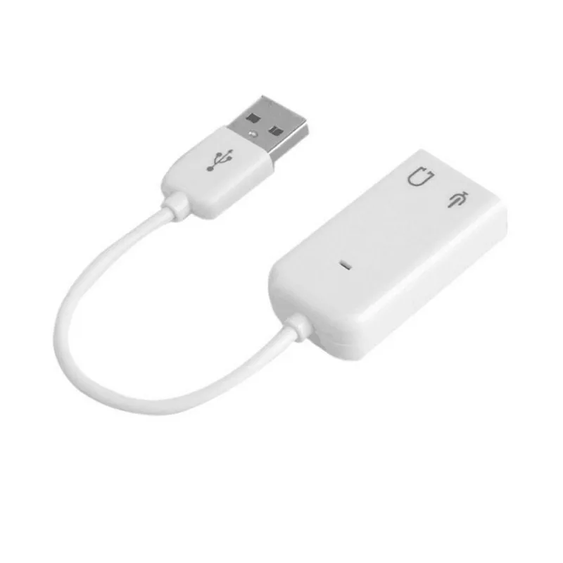 LEORY Аудио Звуковая карта адаптер USB 2 0 аудио 7 1 виртуальный канал Plug And Play Drive Free
