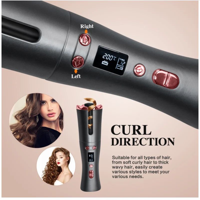 Портативная Автоматическая Плойка для волос многофункциональный утюжок завивки