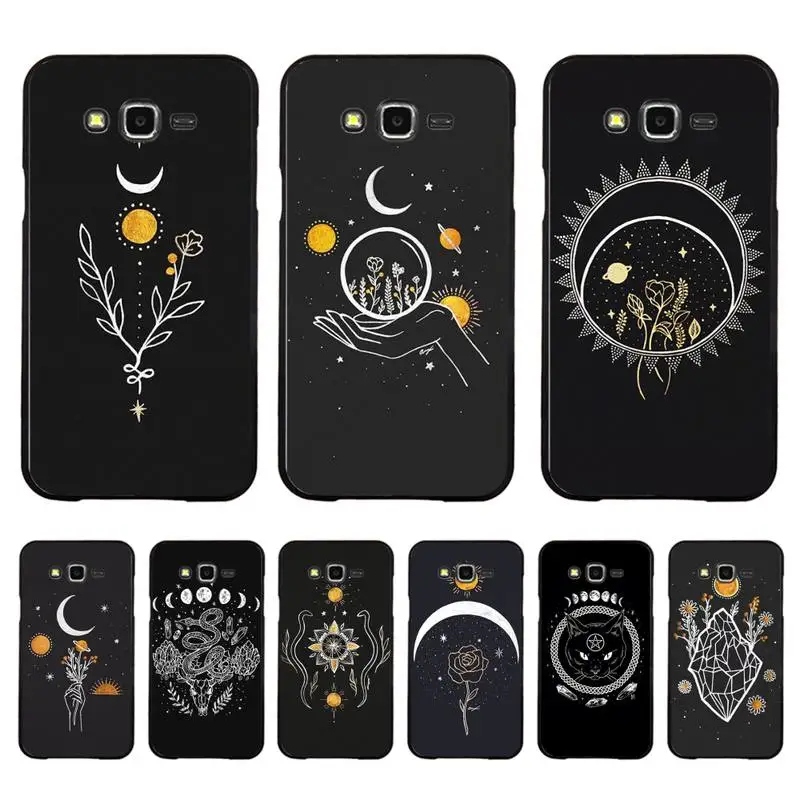 Горячая Распродажа чехол для телефона с изображением солнца и цветов кошки змеи