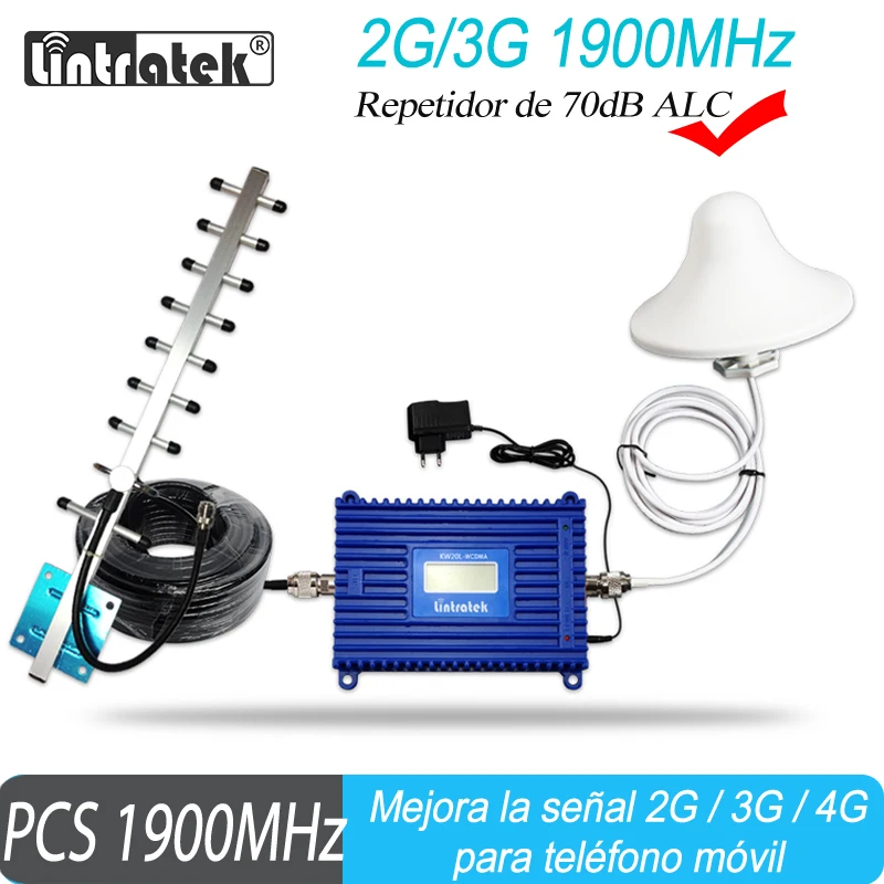 Усилитель мобильного сигнала Lintreatek GSM 1900 PCS 1900mhz сотовый телефон ретранслятор 70 дБ
