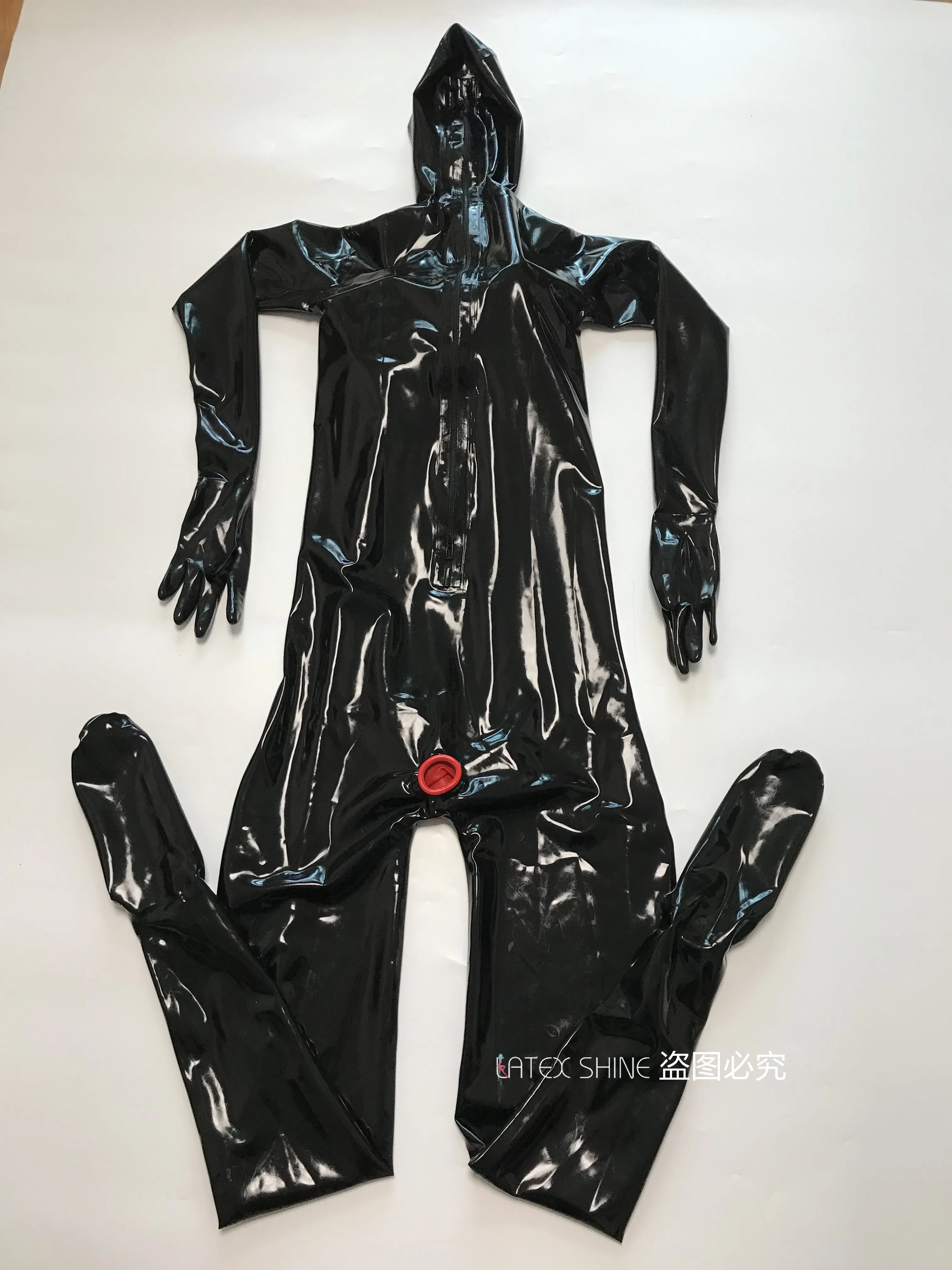 Сексуальные черные латексные полноразмерные перчатки носки силиконовые